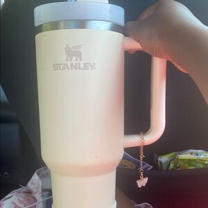 Stanley Cream Travel Mug with Handle